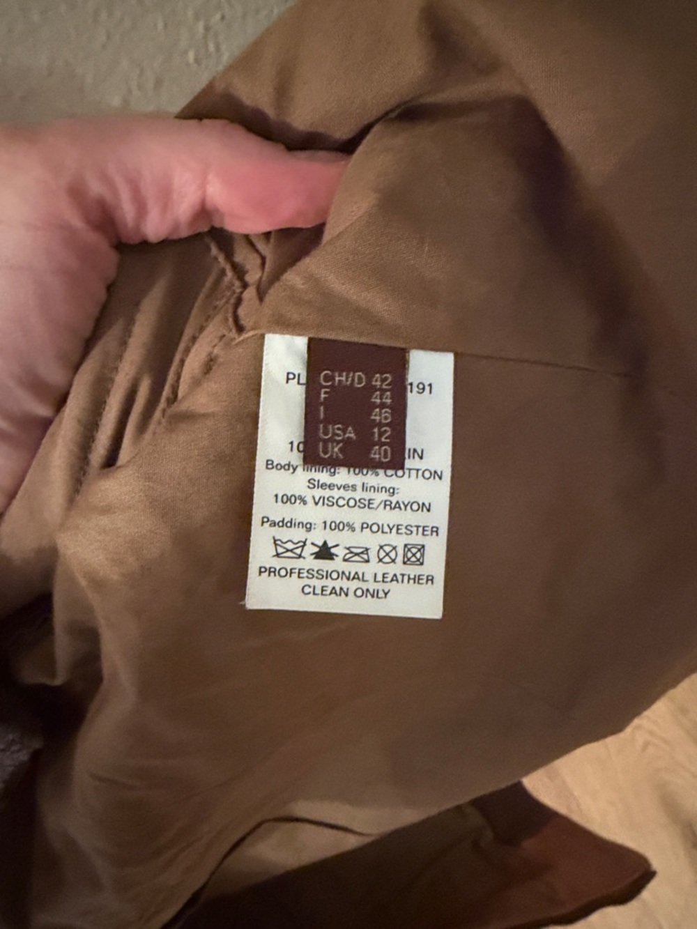 Vintage Bally Tan Brown Leather Bomber Jacket - Picture 3 of 4